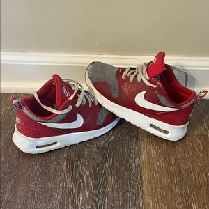 Nike Kids Red and White Sneakers